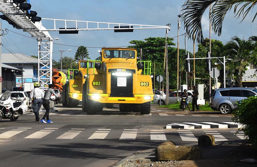 Elphinstone Haulmax Truck gearriveerd in Suriname